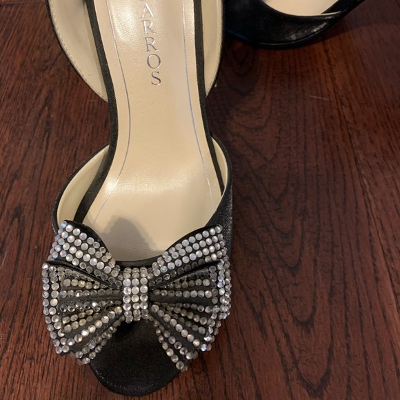 Black/Rhinestone Heels - Picture 4 of 4